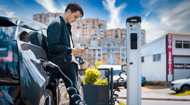 EV charger station installation