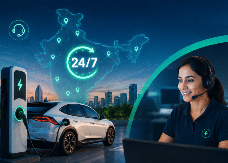24x7 EV Charging Support Pan India