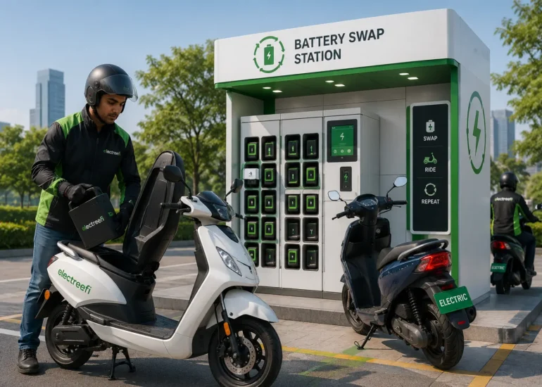 Electric Vehicle Battery Swap System