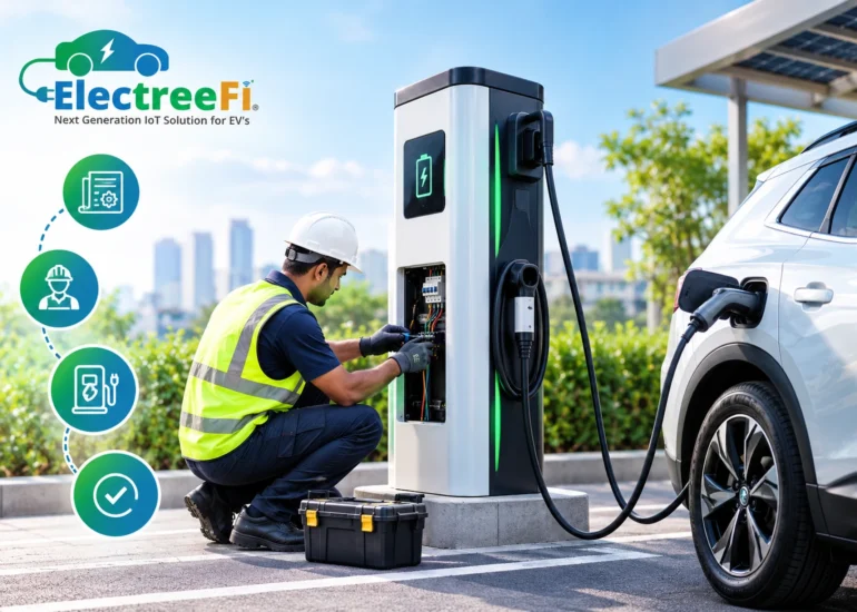how to set up ev charging station