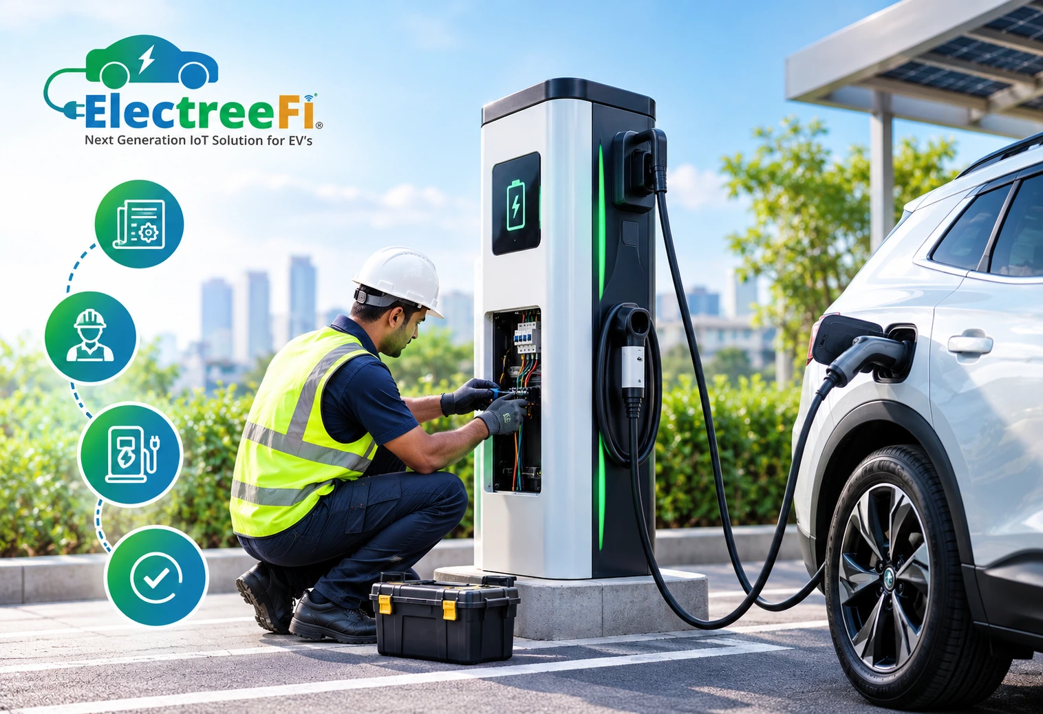 how to set up ev charging station